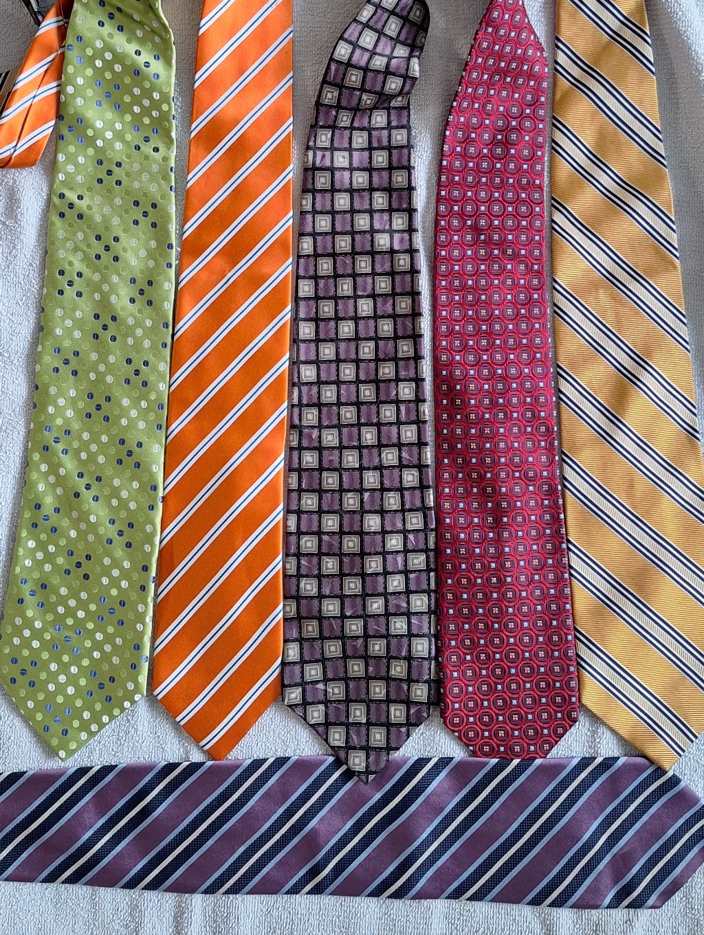 6 Man Ties Bundel .100%Silk Brooks Brothers,Tasso Elba, Nicol Miller, Standford — image 7 of 7